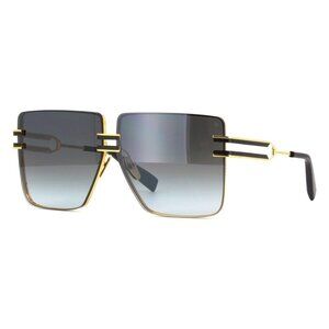 New BALMAIN Gendarme Gold Square BPS-109 D Sunglasses Women